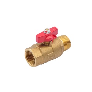 ADN 563H6610RB 1" наружняя - внутренняя резьба, кран шаровый, красная бабочка, 32 штуки в упаковке