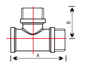 SMART SMT768NY6604 Тройник 1/2" внутренняя резьба х 1/2" наружняя резьба х 1/2" наружняя резьба, никель - желтый, 50 штук в упаковке фото в интернет-магазине SMARTGRP