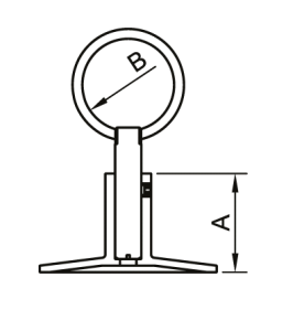 SG 101SCS6605 Держатель 3/4" железный, хромированный 100 шт/кор фото в интернет-магазине SMARTGRP