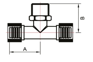 SMART SMT1758H250525 Т 25 х 3/4 М х 25 Тройник пресс - наружняя резьба - пресс 30 штук в упаковке фото в интернет-магазине SMARTGRP