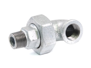 SDH 97 Американка угловая прямая 1/2" внутренняя резьба х 1/2" наружняя резьба, оцинкованная, 60 штук в упаковке