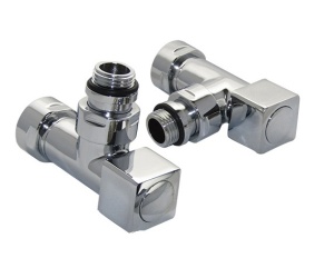 SMT8501SCH1005/2 Кран-Вентиль угловой, ручка крест, хром,  1"х3/4" г/г, 10пар/кор фото в интернет-магазине SMARTGRP