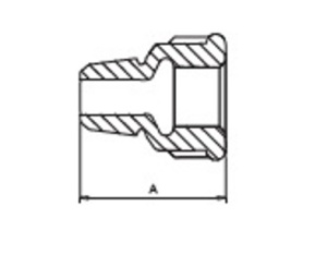 SDH 529a Муфта 1/2" внутренняя рещьба х 1/2" наружняя резьба, оцинкованная, 190 штук в упаковке фото в интернет-магазине SMARTGRP