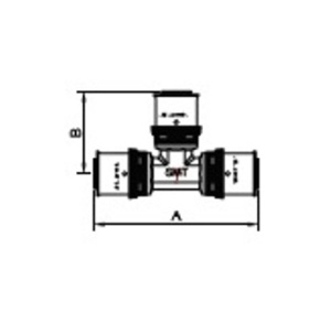TM 1657G262020 T 26 x 20 x 20 Тройник пресс - пресс - пресс 40 штук в упаковке фото в интернет-магазине SMARTGRP