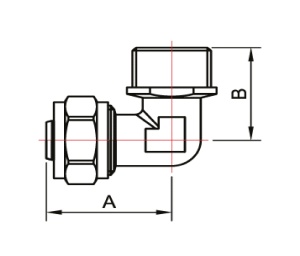 SMART 530021N041620A Уголок 1/2" наружняя резьба х 16 2,0 цанга, никель, 100 штук в упаковке фото в интернет-магазине SMARTGRP