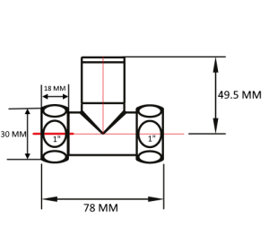 SMT8830SCH1010/2C Кран-Вентиль прямой, ручка колп., хром,  1"х1" г/г, 10 пар/кор фото в интернет-магазине SMARTGRP