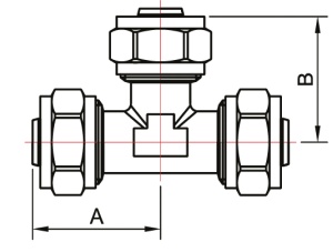 ТЕАМ 1607N161616 T 16 x 16 x 16 Тройник соединительный, цанга, 80 штук в упаковке фото в интернет-магазине SMARTGRP