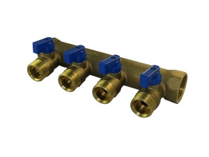 SMT1812Н050404RBL ВР-НР 3/4x1/2x4 (коллектор с шар.кр., 4вых., без цанг) 15шт/кор