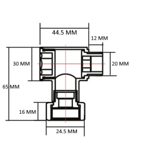 SG 549-2SCH040504/2 Уголок квадратный 3/4"ВРх1/2"НР хром 10 пар/кор фото в интернет-магазине SMARTGRP