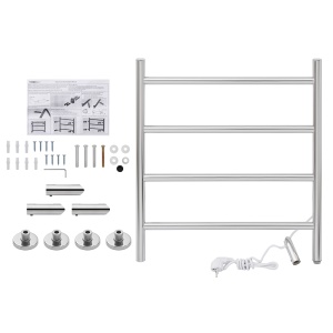 TERMO LUX H500-4ES Полотенцесушитель лесенка 500 х 500 х 110 П - 4 с включателем фото в интернет-магазине SMARTGRP