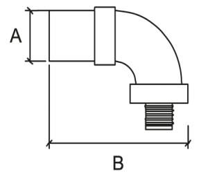 SharkBite PRESS SNP021612MB L 16 x 1/2 M Уголок пресс - наружняя резьба, 240 штук в упаковке фото в интернет-магазине SMARTGRP