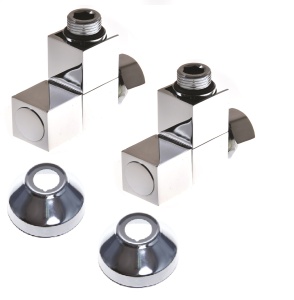 SMT8549SCH0405/2C Кран-Вентиль угл/квадр, ручка квадр., хром, 3/4"х1/2" г/ш,с отражателем, 10пар/кор