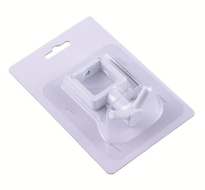 SGHQ30-02W Белый Крючок для полотенцесушителя из квадратного профиля  фото в интернет-магазине SMARTGRP