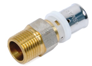 SMART SMT1650NY001604 S 16 x 1/2 M Прямой пресс - наружняя резьба 150 штук в упаковке