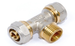 SMART SMT1608NY160516 T 16 x 3/4 x 16 Тройник, цанга - наружняя резьба - цанга, 60 штук в упаковке