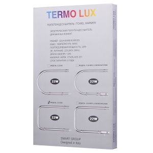 TERMO LUX U32/50Е Полотенцесушитель П - образный 320 х 500 х 85 фото в интернет-магазине SMARTGRP