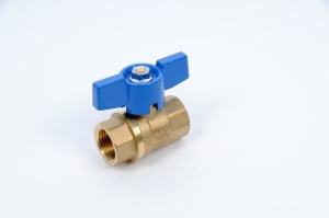 SMART 522H6610RB Кран шаровый 1" внутренняя резьба, красная бабочка, латунь, 50 штук в упаковке