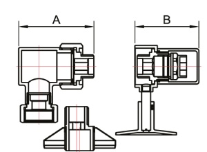 SMT791/2SCH100510CN Комплект 1"х3/4" г/г с отражат. и эксцентриком хром 10пар/кор фото в интернет-магазине SMARTGRP