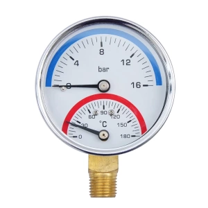 SMART SMTD63V04-16/180 Термоманометр радиальный 1/2", 16 бар 180 C radial фото в интернет-магазине SMARTGRP