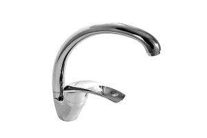 Смеситель для кухни высокий с креплением на гайке SM405-11CH SMART 10 штук в упаковке фото в интернет-магазине SMARTGRP