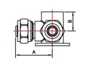 SMART SMT1626NY00160416 W 16 x 1/2" х 16 Уголок установочный двойной, цанга - внутренняя резьба - цанга, 60 штук в упаковке фото в интернет-магазине SMARTGRP