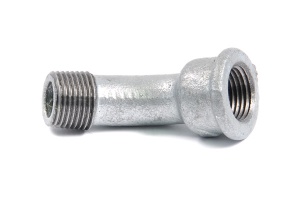 SDH 40 Отвод 45 градусов 1" внутренняя резьба х 1" наружняя резьба, оцинкованная, 45 штук в упаковке