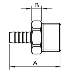 ТЕАМ 650N0510 Штуцер 3/4" наружняя резьба х 10, никель, 300 штук в упаковке фото в интернет-магазине SMARTGRP