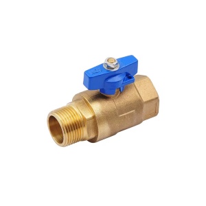 ADN 563H6610BB 1" наружняя - внутренняя резьба, кран шаровый, синяя бабочка, 32 штук в упаковке