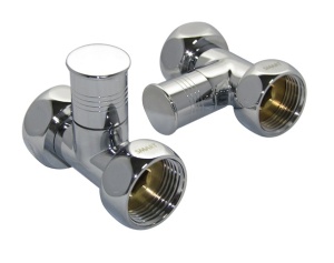 SMT8830SCH0510/2 Кран-Вентиль прямой, ручка колп., хром,  3/4"х1" г/г, 10 пар/кор