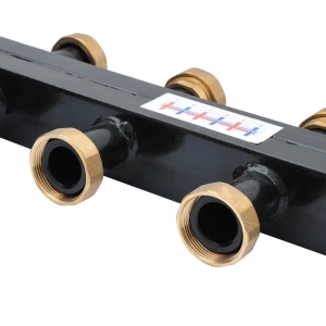 GIDRO FORCE GFMN635.0014 Распределительный коллектор из черной стали, до 5 - ти отопительных контуров, L = 750 мм фото в интернет-магазине SMARTGRP