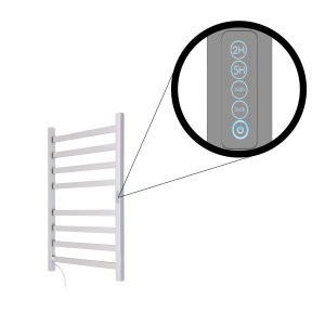 TERMLUX TLHQ08-8ES30 (15x30) Полотенцесушитель лесенка 800 х 500 х 110 фото в интернет-магазине SMARTGRP