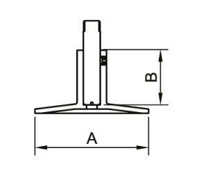 SMT140SCS6600 Держатель квадратный без кольца железный хромированный 100 шт/кор фото в интернет-магазине SMARTGRP