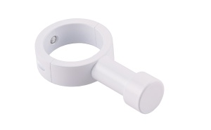 SGHR32-00W Белый Крючок для полотенцесушителя  из круглого профиля 40 шт/уп