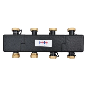 GIDRO FORCE GFMN633.0014 Распределительный коллектор из черной стали, до 3 - х отопительных контуров, L = 500 мм фото в интернет-магазине SMARTGRP