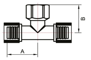 SMART SMT1759H250525 Т 25 х 3/4 F х 25 Тройник пресс - внутренняя резьба - пресс 30 штук в упаковке фото в интернет-магазине SMARTGRP