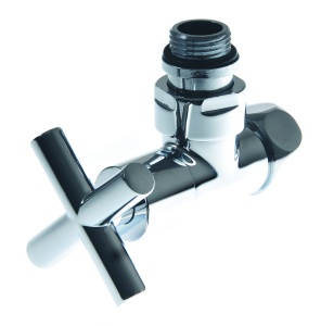 SMT8200-1SCH0405 Кран-Вентиль угловой, ручка крест , хром, 3/4"х1/2"г/ш, 20шт/кор