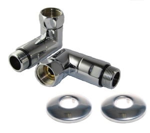 SMART 741SCH0505(S2) Уголок разъемный гайка - штуцер 3/4 х 3/4" для полотенцесушителей, без отражателя 25 пар/кор