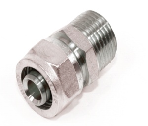 ТЕАМ 1600N001605 S 16 x 3/4" Соединение прямое, цанга - наружняя резьба, 150 штук в упаковке