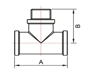 SMART SMT766NY6610 Тройник 1" внутренняя резьба х 1" наружняя резьба х 1" внутренняя резьба, никель - желтый, 20 штук в упаковке фото в интернет-магазине SMARTGRP