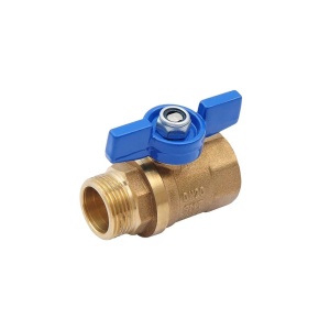 SMART 503H6605BB Кран шаровый 3/4" наружняя - внутренняя резьба, синяя бабочка, латунь, 100 штук в упаковке