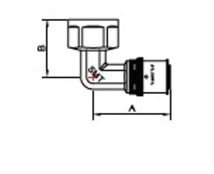TM 1655G001604 L 16 x 1/2 F Уголок пресс - внутренняя резьба 120 штук в упаковке фото в интернет-магазине SMARTGRP