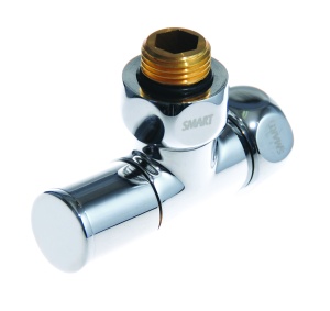 SMT8510SCH0405 Кран-Вентиль угловой, ручка колп., хром, 3/4"х1/2" г/ш, 20шт/кор