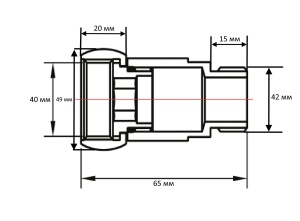 SMART 731SCH1212 Соединение прямое гайка - штуцер 1-1/4" х 1-1/4" для полотенцесушителей 20 пар/кор фото в интернет-магазине SMARTGRP
