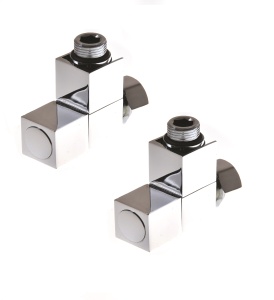 SMT8549SCH0405/2 Кран-Вентиль угл/квадр, ручка квадр., хром,  3/4"х1/2" г/ш, 10пар/кор