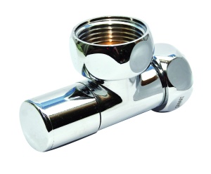 SMT8511SCH1005 Кран-Вентиль угловой, ручка колп., хром, 1"х3/4" г/г, 20шт/кор