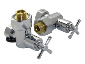 SMT8470SCH0405/2 Кран-Вентиль угловой, ручка крест, 3/4"х1/2"г/ш, 10пар/кор.