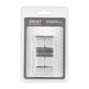 SMART 2730SST1010 Соединение прямое гайка - гайка 1" х 1" для полотенцесушителей 20 пар/кор фото в интернет-магазине SMARTGRP