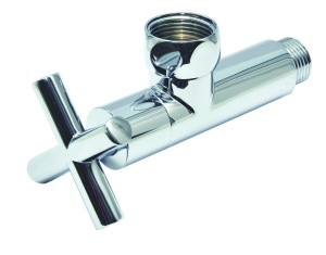 SMT8741SCH0405 Кран-Вентиль угловой, ручка крест, хром, 3/4"х1/2" г/ш, 20шт/кор