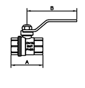 SMART 520H6604R Кран шаровый 1/2" внутренняя резьба, красная ручка, латунь, 150 штук в упаковке фото в интернет-магазине SMARTGRP