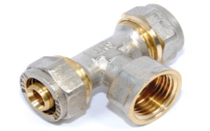 SMART SMT1609NY160516 T 16 x 3/4" x 16 Тройник, цанга - внутренняя резьба - цанга, 60 штук в упаковке